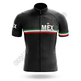 Hình ảnh Đội tuyển thể thao Mexico 2022 Bộ quần áo đi xe đạp mùa hè ngắn tay cho nam Quần áo đi xe đạp nhanh khô ngoài trời Bộ quần áo thể thao đi xe đạp MTB Color: cycling jersey 3 Size: XS
