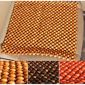 Mua Miếng đệm lót ghế hạt tròn gỗ hương cao cấp 45x45 cm - Hàng chính hãng (Giao màu ngẫu nhiên)