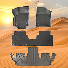 Thảm ô tô sd3 2 lớp dạng lưới lục giác Volkswagen Viloran màu đen - bề mặt cao su siêu sạch - Macsim