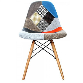 Mua Ghế Eames Chân Gỗ Bọc Vãi Thổ Cẩm TH01