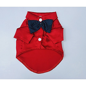 Áo nơ màu đỏ từ 1-10kg dành cho thú cưng chó mèo