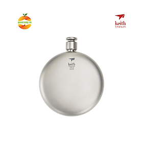 Bình Đựng Rượu Titanium Keith Ti9303 + Bao Da - 130ml
