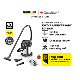 Mua  BẢN KỶ NIỆM GIỚI HẠN  Máy hút bụi đa năng khô và ướt Karcher KWD 3 S Anniversary - Sản xuất châu Âu - Công suất 1000W - Hàng Chính Hãng