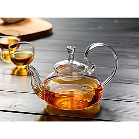 Mua (HÀNG ĐẸP) Ấm trà thuỷ tinh lọc lò xo dung tích 600ml