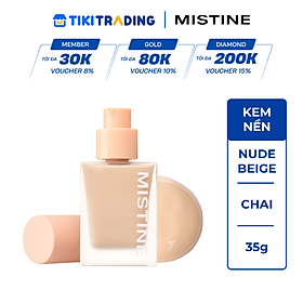 Kem nền dạng lỏng Mistine Semi Matte Velvet Liquid Foundation No.FN2 - Tông màu be da