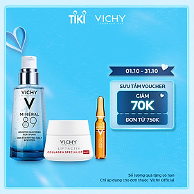 Bộ serum khoáng phục hồi chuyên sâu và làm sáng da Vichy Mineral 89