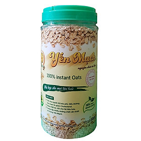 Hũ 800gr Yến Mạch nguyên chất, nguyên cám KG ORGANIC