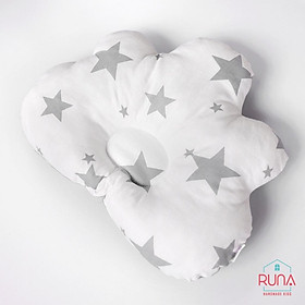 Gối chống bẹp đầu cho trẻ sơ sinh RUNA KIDS Cotton Hàn 100% cao cấp mềm mịn giúp bé ngủ ngon