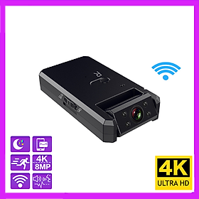 Máy ảnh WiFi 4K HD WiFi không dây Trình quay phim thông minh xe máy trực tiếp Vision Night Vision 360 độ giám sát di động Màu ghi video: xanh / xanh lá cây