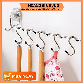 Mua Vỉ 4 Móc Treo Quần Áo Treo Tường Inox Hình Chữ S Đa Năng H008