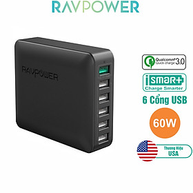 Sạc RAVPower RP-PC029 - 6 cổng USB, 60W