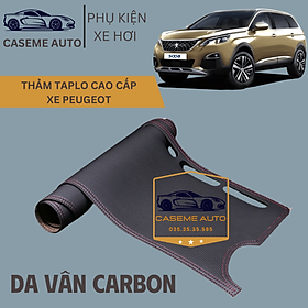 Thảm Taplo 3 Lớp Dành Cho Các Xe Hãng PEUGEOT, Da Vân Carbon Cao Cấp - Hàng Chính Hãng