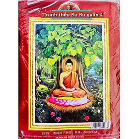 Mua Tranh thêu kín Phật thích ca E285  kích thước 60 x 80 cm
