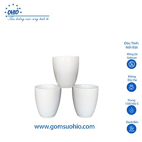Mua Ca Trụ Không Quai 270ml Sứ Trắng OHIO