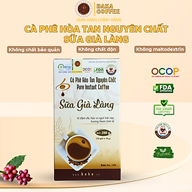 Cà Phê Hòa Tan Nguyên Chất SỮA GIÀ LÀNG - Hộp 18 gói