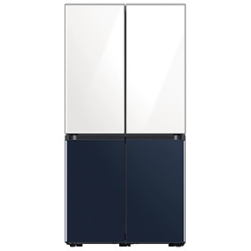 Tủ lạnh BESPOKE Multidoor Samsung Inverter 599L RF60A91R177/SV (Trắng/Xanh Navy)