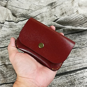 Ví nam mini, Ví đựng thẻ ATM, Ví đựng giấy tờ, Ví đựng thẻ, giấy tờ, CMT, ATM, name card da bò handmade MN614