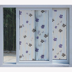 Mua 5M Giấy Dán Kính Họa Tiết dán kính hoa dây Không Cần Keo DK156 -  Khổ 0.6m