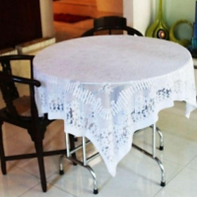 Mua Nắp trải bàn ren tròn 1m7x1m7