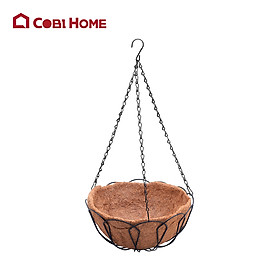 Giỏ treo bằng kim loại có lót xơ dừa 25cm 377797/ 30.5cm 377798.Phân Phối Bởi Cobi Home