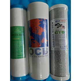 Mua BỘ LÕI 123 (LÕI SỐ 1 PP 5 MICRON  LÕI SỐ 2 THAN UDF  LÕI SỐ 3 THAN CTO)