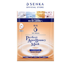 Mặt nạ dưỡng da đàn hồi và sáng mịn Senka Aqua B Bright Mask 25ml