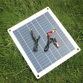 Tấm Pin Năng Lượng Mặt Trời - Đen (30W 12V)