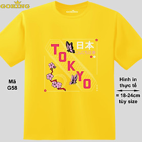 TOKYO, mã G58. Áo thun siêu đẹp cho cả gia đình. Form unisex cho nam nữ, trẻ em, bé trai gái. Quà tặng ý nghĩa cho bố mẹ, con cái, bạn bè, doanh nghiệp, hội nhóm