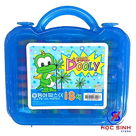 Hộp 18 Bút Sáp Màu Dooly D.A P&T Hàn Quốc