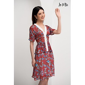 ĐẦM LA MỘC HOA ĐỎ, CỔ VIỀN TRẮNG