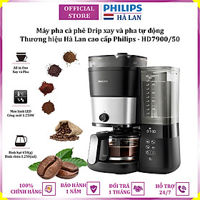 Mua Máy pha cà phê Drip xay và pha tự động thương hiệu Hà Lan Philips HD7900/50 - Hàng nhập khẩu (Bảo Hành 12 Tháng)
