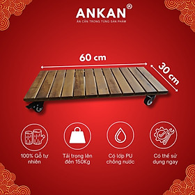 Mua Kệ Gỗ Di Động ANKAN - Chịu Lực 150Kg  Di Chuyển Dễ Dàng  Thích Hợp Chậu Cây Và Trang Trí Nhà Cửa