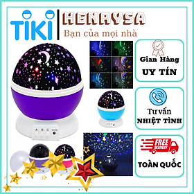 Mua Đèn xoay bầu trời trăng sao  Đèn chiếu sao bầu trời tự xoay 360 độ  Đèn LED chiếu với khung cảnh bầu trời đầy sao  Đèn LED Máy Chiếu Bầu Trời Đêm Hình Trăng Sao  Đèn ngủ chiếu sao bầu trời - Henrysa