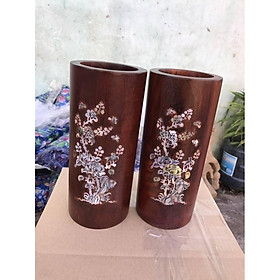 Mua Ống đựng Nhang Gỗ Hương cao 30cm