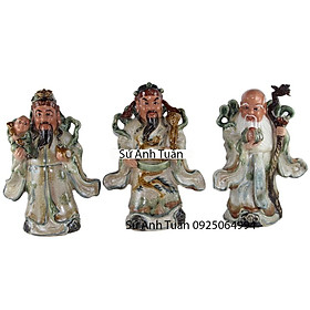 Mua Tượng gốm sứ Phúc Lộc Thọ men rạn cổ - Làng gốm Bát Tràng