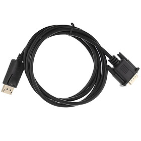 6FT 1080P DP DisplayPort To VGA Cable Connector Adapter For Laptop Computer