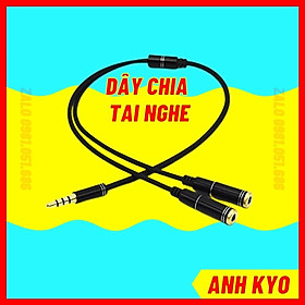 Mua Dây Chia Tai Nghe 1 Ra 2 Hay 3.5 Ra 2 Cổng Và Dây 2 Cổng 3.5 Sang 1 Cổng 3.5  Dây Chia Tai Nghe Cao Cấp