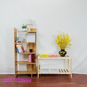 Mua Kệ gỗ kệ sách 5 tầng đa năng chắc chắn cứng cực đẹp tiện dụng