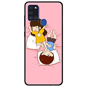 Ốp lưng dành cho Samsung Galaxy A21s mẫu Couple Ngủ