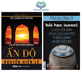 [Download Sách] Combo Bộ 2 Cuốn: Lịch Sử Văn Minh Ấn Độ + Bài Học Israel - Cuộc Hồi Sinh Vĩ Đại Của Dân Tộc Thông Minh Nhất Thế Giới – MinhAnBooks