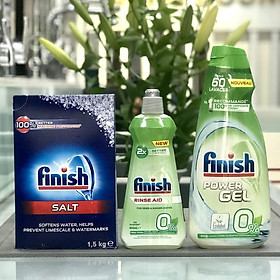 Combo Finish Eco : Gel rửa bát Eco 900ml + Bóng Eco 400ml + Muối 1,5kg