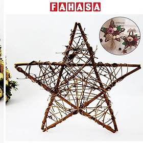 Vòng Cỏ Ngôi Sao Trơn 20 cm - Trang Trí Giáng Sinh - Vinacraft