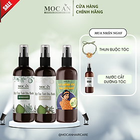 CB08. Combo Xịt Bưởi Tinh Dầu Argan 120ml & Xịt Bưởi Tinh Dầu Vỏ Bưởi Da Xanh 120ml & Xịt Bưởi Tinh Dầu Rosemary ( Hương Thảo ) 120ml Mộc Ân Haircare hỗ trợ giảm rụng, kích mọc, giảm tình trạng ngứa do gàu