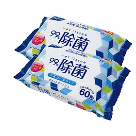 Combo 02 Khăn ướt khử trùng, không mùi Life-do.Plus - Made in Japan