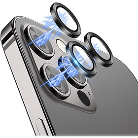 Bộ miếng dán kính cường lực bảo vệ Camera iPhone 12 Pro / iPhone 11 Pro / 11 Pro Max  hiệu Wiwu Guard Lens Ring mang  lại khả năng chụp hình sắc nét full HD (độ cứng 9H, chống trầy, chống chụi & vân tay, bảo vệ toàn diện) - hàng nhập khẩu