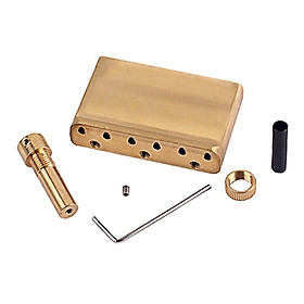Electric Guitar Brass Tremolo Block Musical Instrument Accessory for ST Guitars, Easy to Install