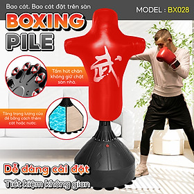 BG Trụ Đấm Bốc BG028 Tự Cân Bằng Cao Cấp BOXING PILE, Bao Cát Đấm Bốc Võ Thuật,Trụ Hơi Đấm Bốc Phản Xạ
