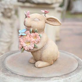 Nordic Easter Bunny Rabbit Statue for Garden Yard Valentines Day Home Decor Gifts