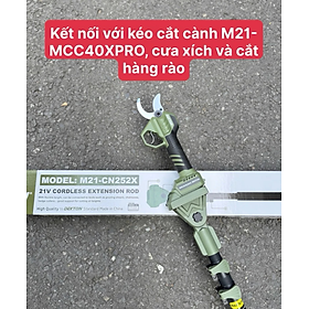 CẦN NỐI DÀI THAY ĐỔI KÍCH THƯỚC 1.3M - 2.52M CHO KÉO CẮT CÀNH & MÁY CẮT HÀNG RÀO M21-CN252X DEKTON - HÀNG CHÍNH HÃNG