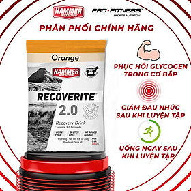 Sữa phục hồi cơ bắp Recoverite - Giảm đau nhức, phục hồi sức khỏe sau khi tập luyện, xây cơ hiệu quả (Gói 50g) - Orange Vanilla